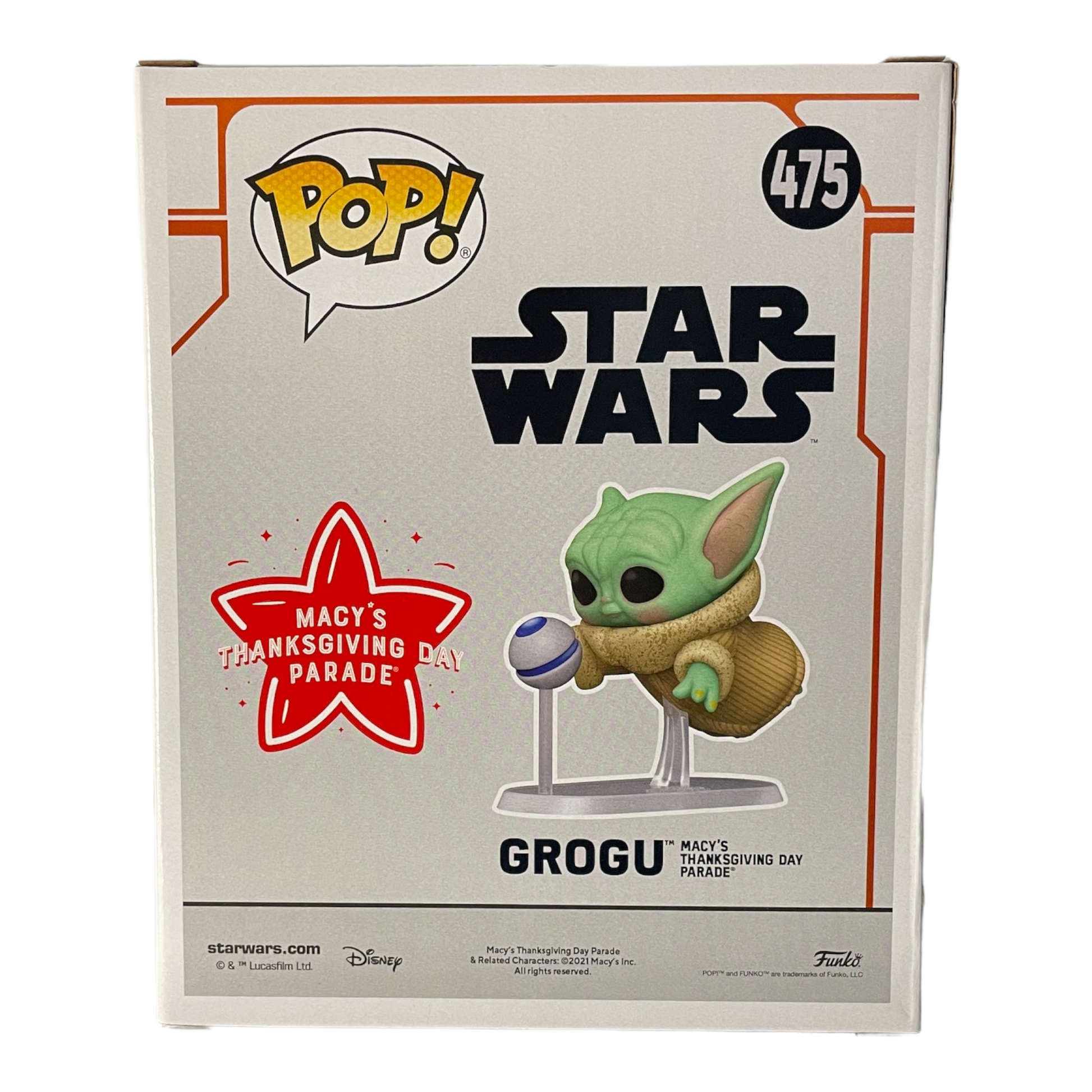 Funko Pop! Grogu Macy's Thanksgiving Day Parade Star Wars #474