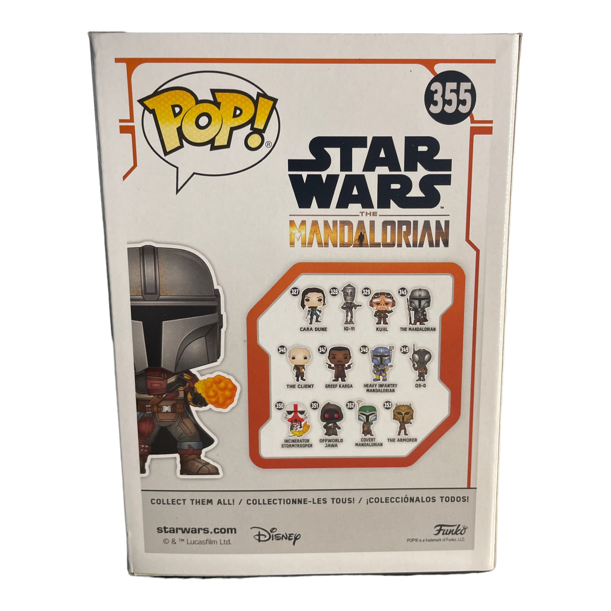 Funko Pop Star Wars The Mandalorian with Flame Exclusive