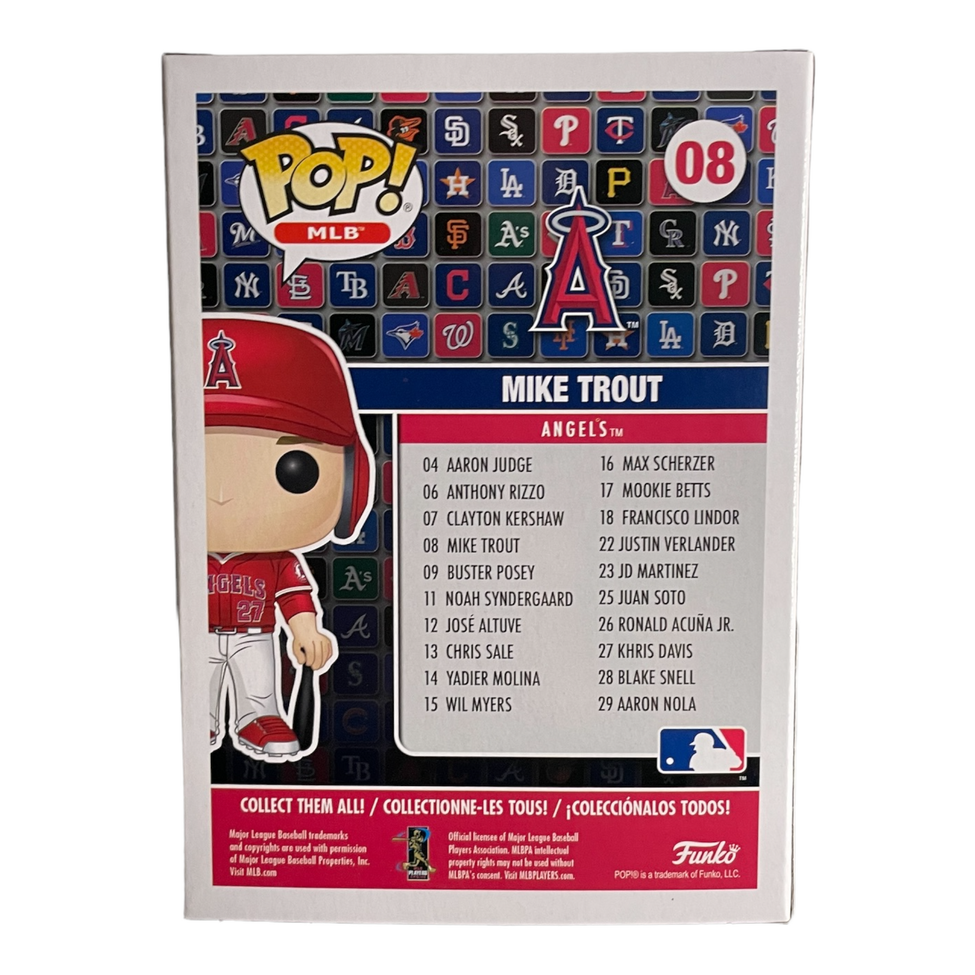 Mike Trout Signed Angels #08 Funko Pop! Vinyl Figure (MLB)
