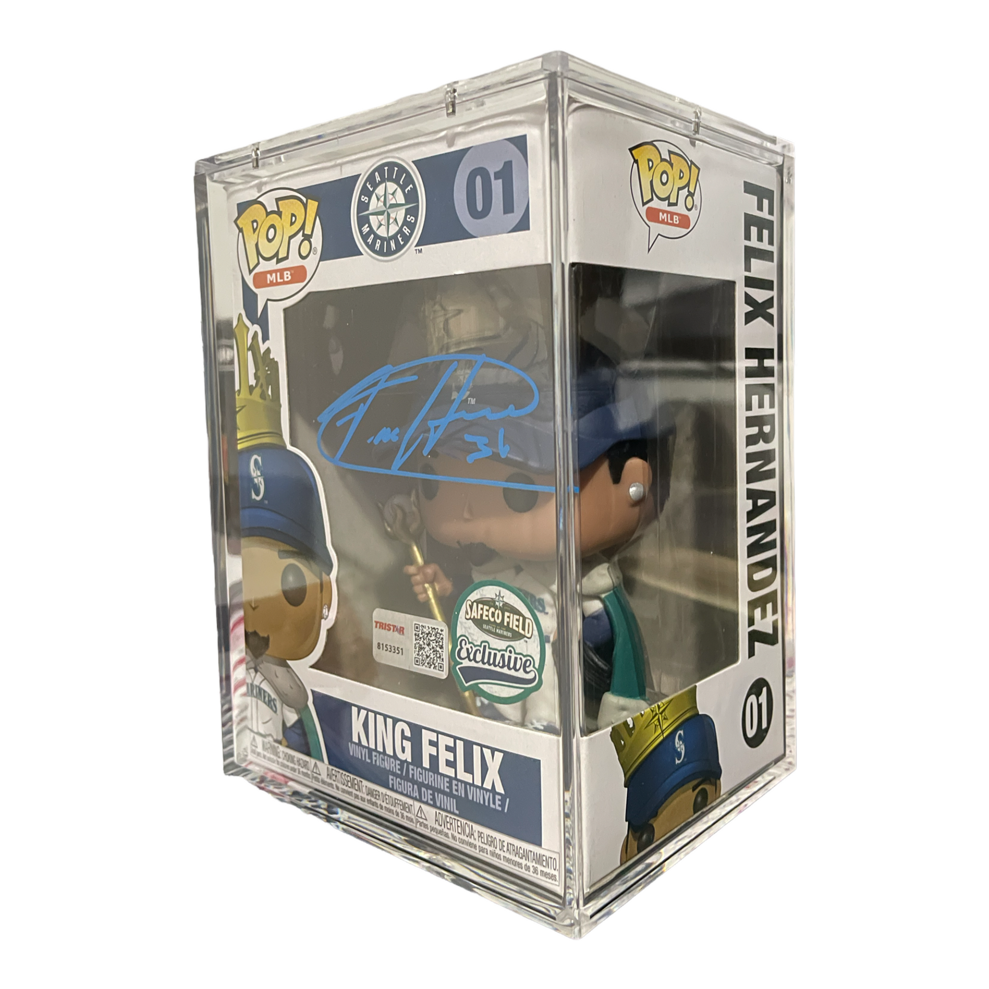 THE KING!!! Felix Hernandez SEATTLE MARINERS Signed AUTHENTIC